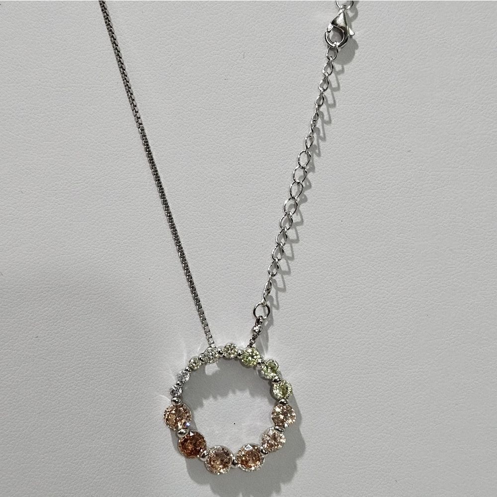 Nwot, Sterlingsilver, Infinity Circle Necklace - image 3